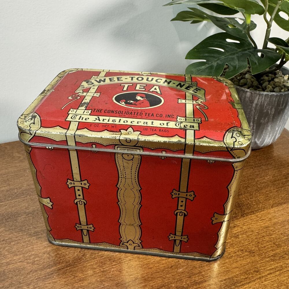 Vintage Swee-Touch-Nee Tea Tin "The Aristocrat of Tea" Consolidated Tea Co. NY